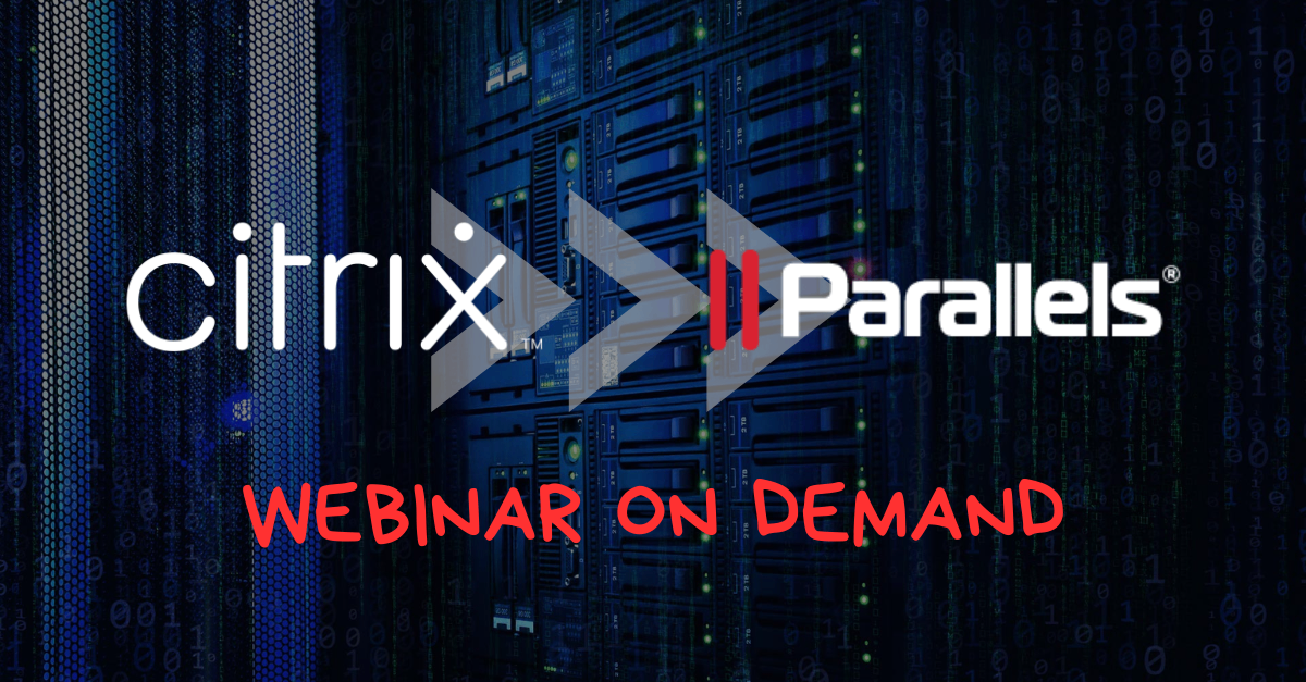 webinar da Citrix a Parallels RAS