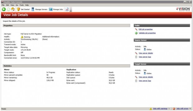 La procedura di migrazione della macchina virtuale