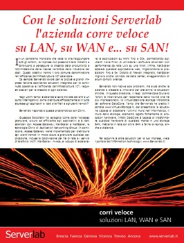 l'azienda corre veloce su LAN, su WAN e... su SAN!