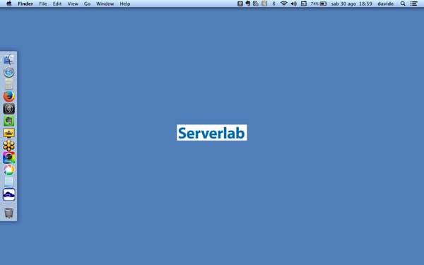 Il mio desktop MAC, molto minimalista. Cosa server per passare da PC a MAC